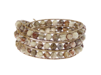 Armband Kendra Crazy Lace Agat Beige