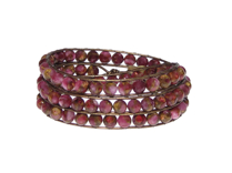 Armband Kendra Sponge Kvarts Ceriseröd