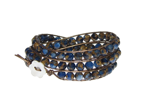 Armband Kendra Sponge Kvarts Blå