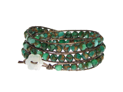 Armband Kendra Sponge Kvarts Grön