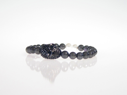 Armband Skull Svart South Sea Shell Svart