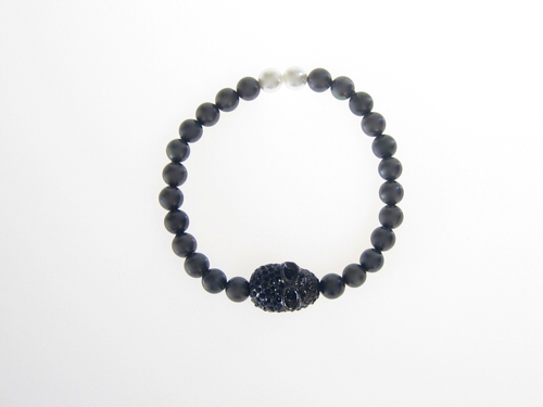 Armband Skull Svart South Sea Shell Svart