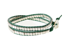 Armband Meredith Silver Grön