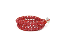 Armband Donna Jade Röd