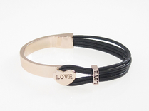 Armband Love Rose Svart