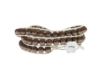 Armband Summer South Sea Shell Kaffebrun