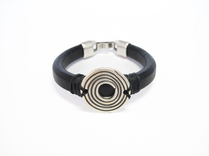 Herr läderarmband Romeo Svart