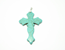 Berlock Howlite Kors Turkos
