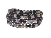 Armband Kendra Eldagat Svart/Ljungrosa