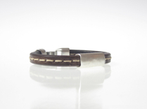 Herr läderarmband Russel Brun