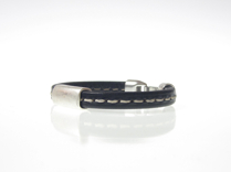 Herr läderarmband Russel Svart