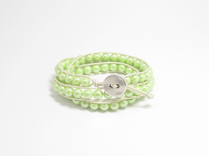 Armband Summer South Sea Shell Pistagegrön