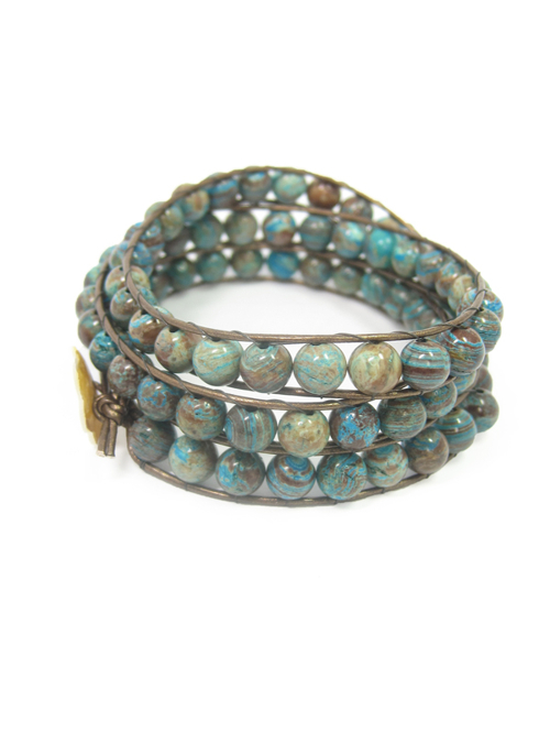 Armband Kendra Jaspis Blue sky