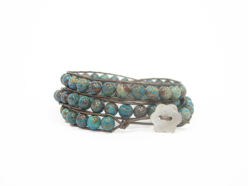 Armband Kendra Jaspis Blue sky