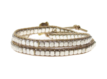 Armband Meredith Silver Beige