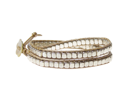 Armband Meredith Silver Beige