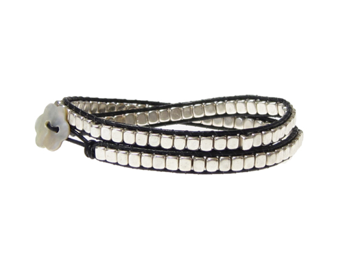 Armband Meredith Silver Svart